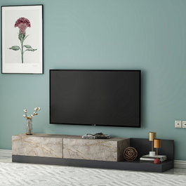 Hanah Home Soporte para TV Gordion Marble y Antracita